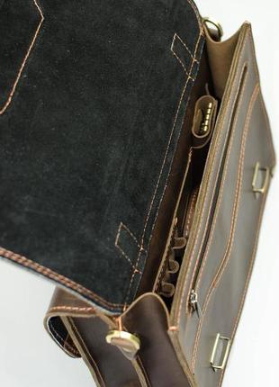 Портфель кожаный мужской manufatto,  коричневый8 фото