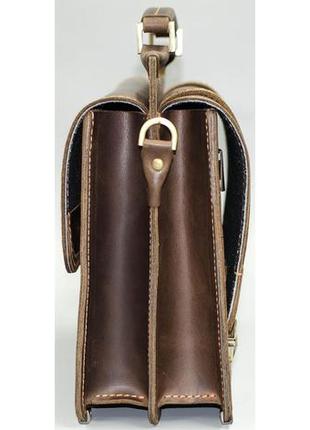 Портфель кожаный мужской manufatto,  коричневый5 фото