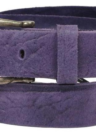 Женский кожаный ремень, vanzetti, германия, 100063 фиолетовый, 3х112 см