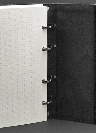Кожаный блокнот blanknote черный4 фото