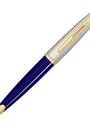 Практичная ручка шариковая waterman carene blue/silver bp 21 202 синий2 фото