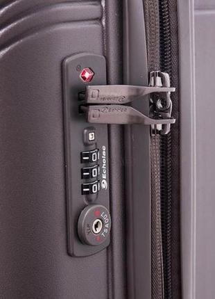 Пластиковый чемодан средний echolac civil 44л серый6 фото