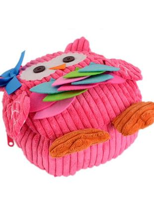 Детский рюкзачок "сова" sozzy 7006-42 розовый. 3,24 л2 фото