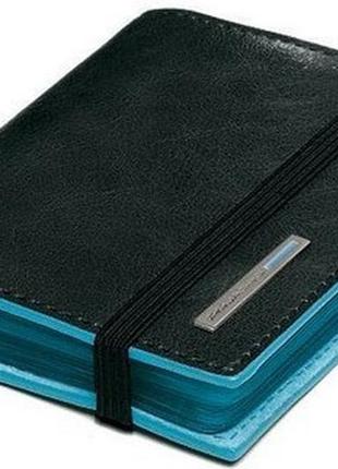 Удобная кожаная кредитница piquadro blue square для 20 карт pp1395b2_n, черный