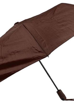 Зонт женский полуавтомат eterno коричневый2 фото