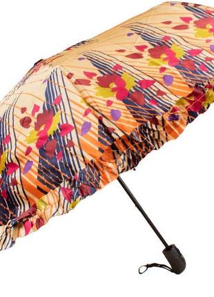 Зонт женский полуавтомат eterno бежевый2 фото