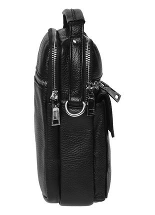 Чоловіча шкіряна сумка ricco grande k16268-black4 фото