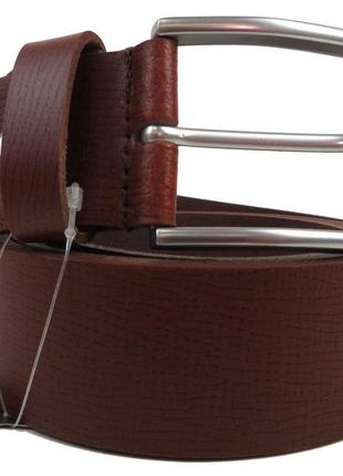 Мужской кожаный ремень под джинсы livergy, германия коричневый3 фото