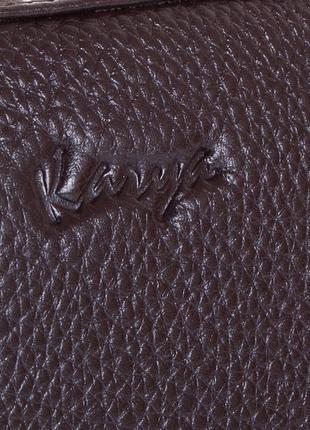 Кожаная борсетка мужская karya shi0712-39 темно-коричневый5 фото