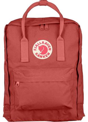 Рюкзак городской тканевый fjallraven kanken красный, 16л