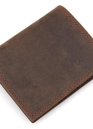 Кошелек мужской vintage 14429 винтажный стиль коричневый, коричневый