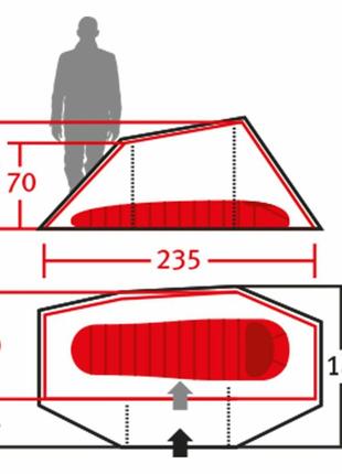 Палатка для отдыха wechsel aurora 1 tl laurel oak серая8 фото