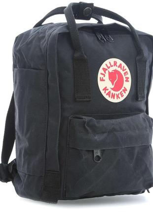 Городской рюкзак fjallraven kånken mini 7л., 23561 black черный1 фото