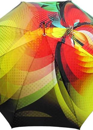 Женский зонт трость doppler dahlia полуавтомат разноцветный1 фото