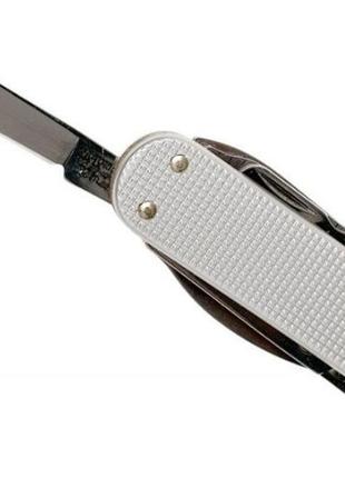 Швейцарский складной нож victorinox minichamp alox, серебристый4 фото