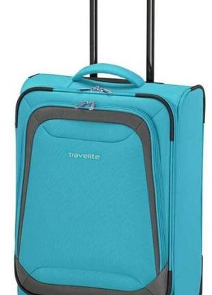 Дорожный чемодан travelite naxos 59, на 38 л, голубой