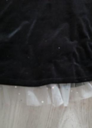 Нарядное велюровое платье американского бренда 8-10 лет7 фото