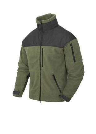 Флисовая кофта helikon - tex classic army fleece jacket fleece olive black (bl-caf-fl-16) разм.l,m,s,xl,xs,xxl