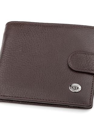 Мужской кошелек st leather 18307 (st104) кожаный коричневый