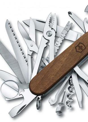 Швейцарский складной нож victorinox swisschamp wood