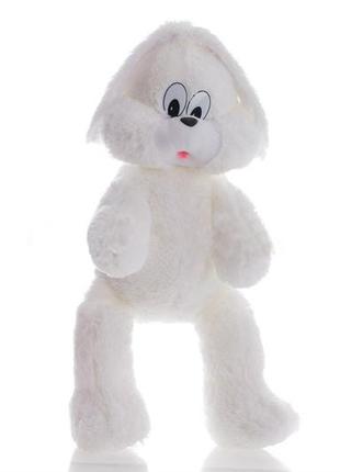 Мягкая игрушка алина зайка снежок 65 см белый1 фото