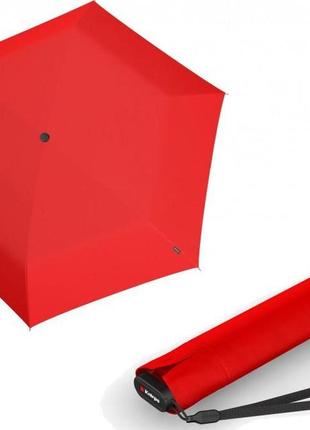 Зонт женский, knirps us.050 ultra slim manual, красный1 фото