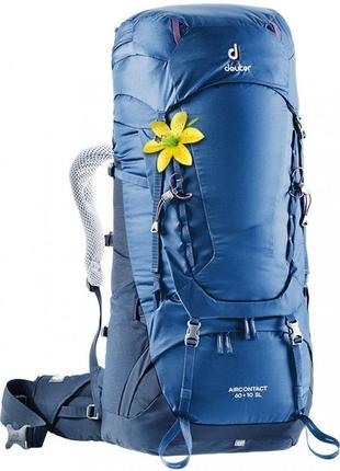 Туристический рюкзак deuter aircontact 60 + 10 sl 3320419 3399, 70л, синий