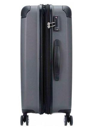 Большой пластиковый чемодан travelite city tl073048-04 78 л, черный3 фото