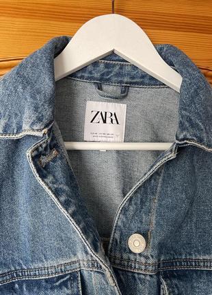 Джинсова куртка zara3 фото