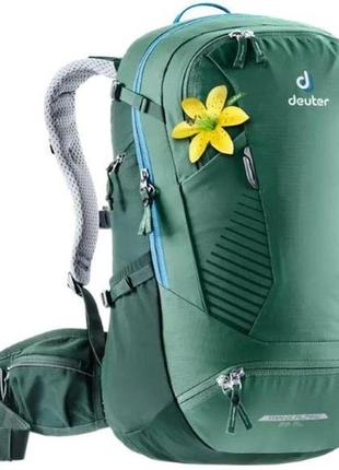 Велосипедный рюкзак deuter trans alpine зеленый 28 л