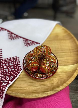 Писанки на тарелочке