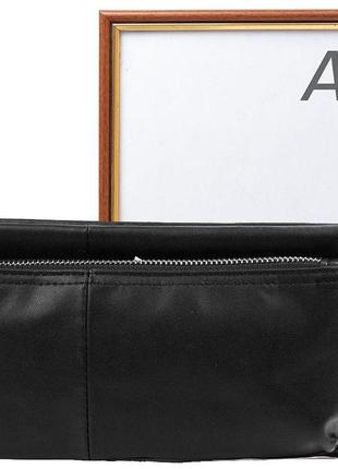 Женская поясная сумка valiria fashion  кожаная, черная8 фото