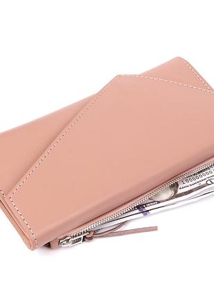 Женский кошелек grande pelle 11360 розовый6 фото