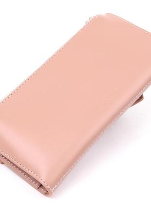 Женский кошелек grande pelle 11360 розовый2 фото