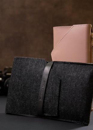 Женский кошелек grande pelle 11360 розовый10 фото