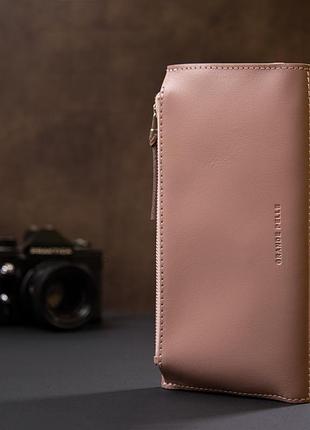 Женский кошелек grande pelle 11360 розовый7 фото