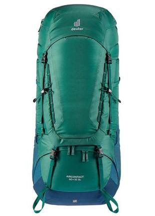 Рюкзак туристический deuter aircontact 60+10л sl зеленый2 фото