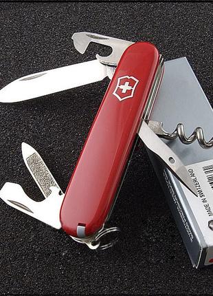 Карманный офицерский швейцарский нож victorinox sportsman 03803 красный3 фото