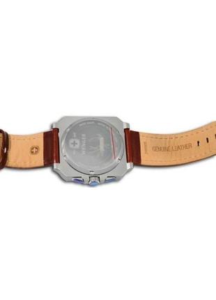 Прекрасный подарочный набор часы и нож wenger 77014 коричневый7 фото