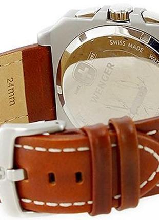 Прекрасный подарочный набор часы и нож wenger 77014 коричневый6 фото