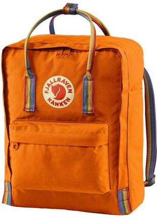 Рюкзак городской тканевый fjallraven kanken rainbow mini на 7л