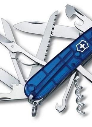 Швейцарский складной нож victorinox huntsman,синий1 фото