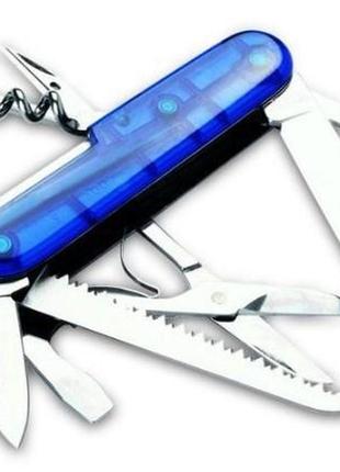 Швейцарский складной нож victorinox huntsman,синий3 фото