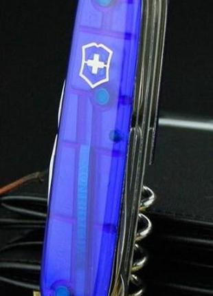 Швейцарский складной нож victorinox huntsman,синий6 фото