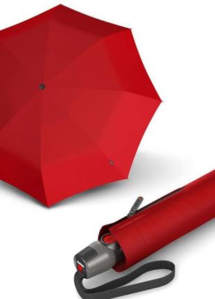 Женский зонт автомат knirps красный2 фото