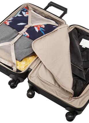 Чемодан малый тканевый thule spira carry-on spinner with shoes bag 35 л, черный5 фото