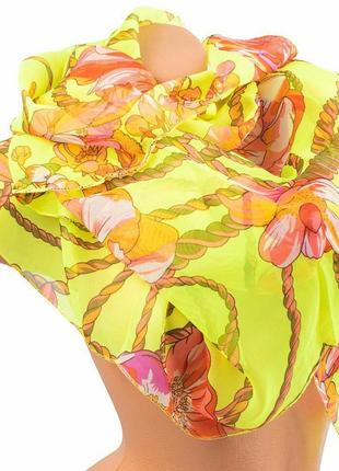 Женский шарф из полиэстера ashma желтый1 фото