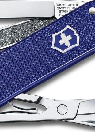 Швейцарский складной нож victorinox classic sd alox синий