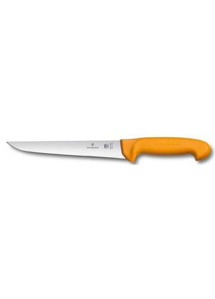 Кухонный нож victorinox swibo sticking, лезвие 18 см, желтый1 фото