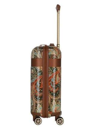 Пластиковый чемодан titan spotlight flash paisley bronze m, 69л разноцветный